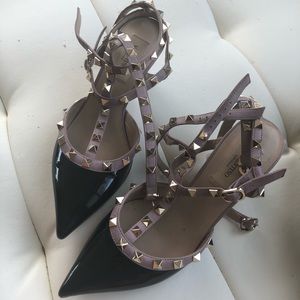 Valentino Rockstud Cage Heels